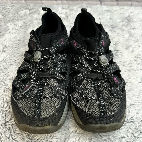 Chaco Outcross Evo Black Gray Water Shoes Size 7 Slip On Hiking Outdoor Athletic - Picture 4 of 10